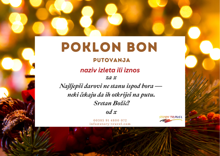Božićni poklon bon - savršen dar!